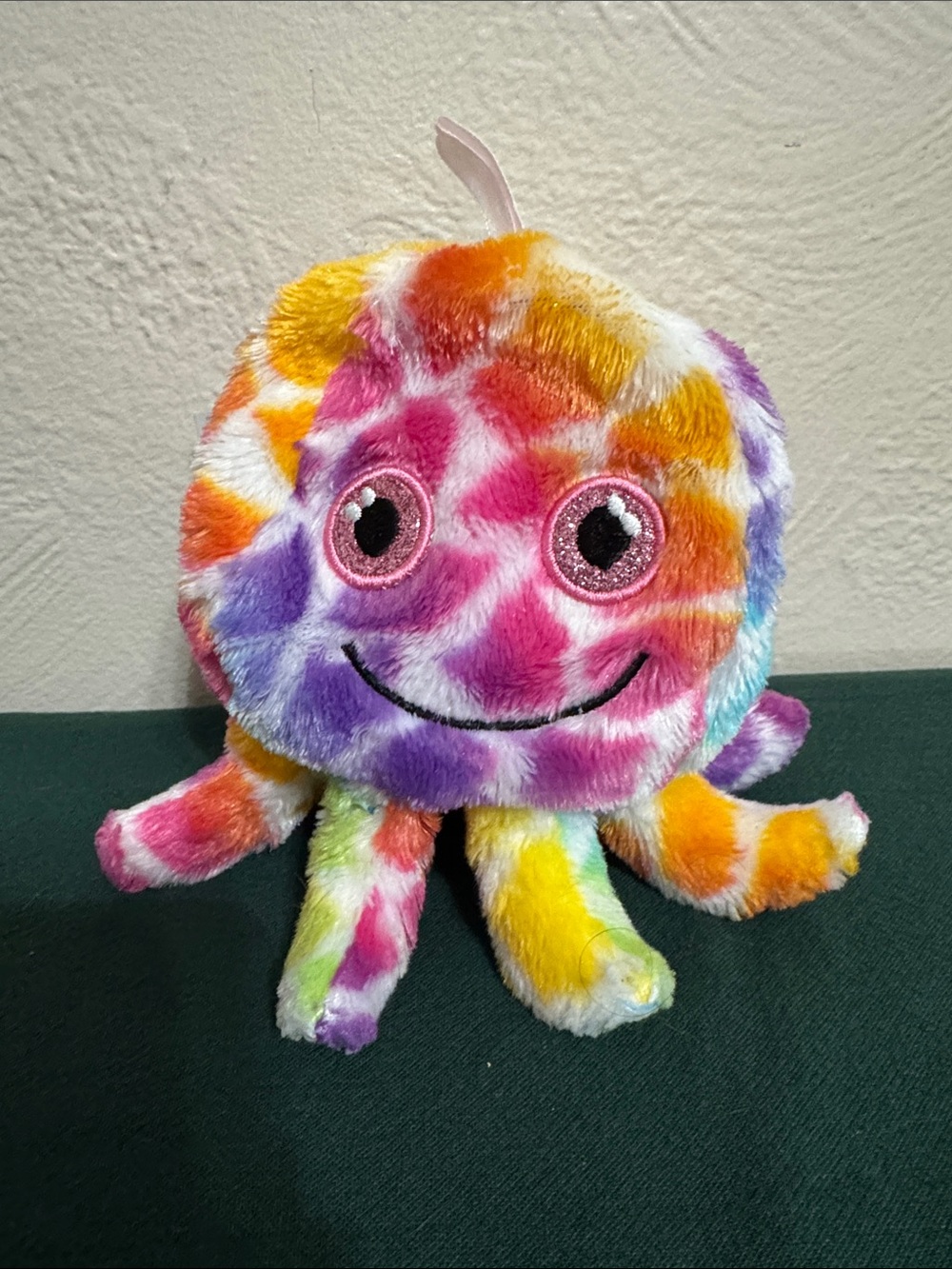 Colorful Plush Octopus Toy — Rainbow Tie-Dye Cuddle Buddy